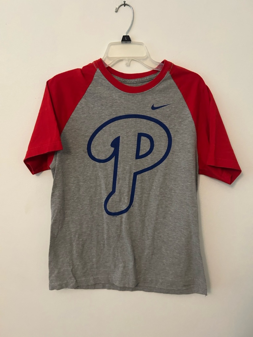Nike Gray & Red Short-Sleeve Phillies Tee